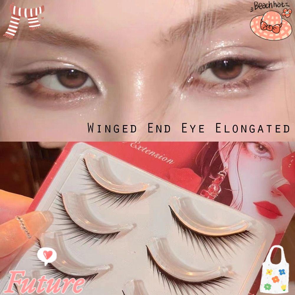 Set 5 Cặp Lông Mi Giả Dài Tự Nhiên Hình Đôi Cánh Mắt Mèo