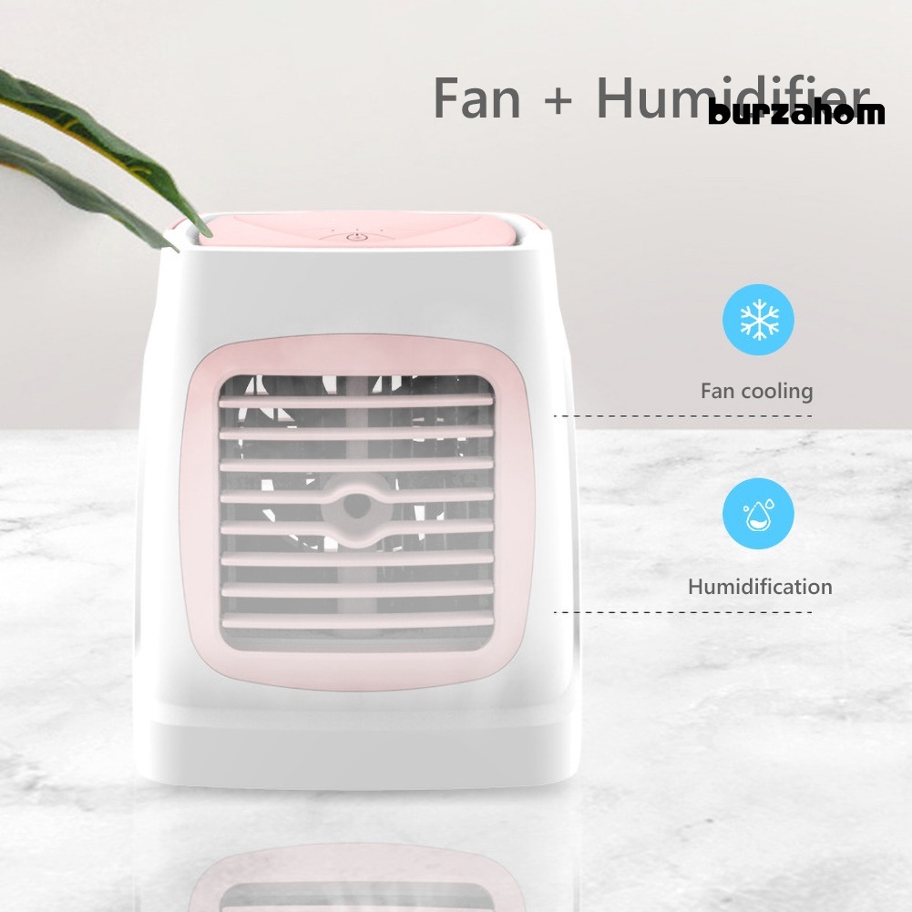 Quạt Làm Mát Tạo Độ Ẩm Không Khí Có Đèn LED Mini C201 Cho Nhà Ở / Văn Phòng
