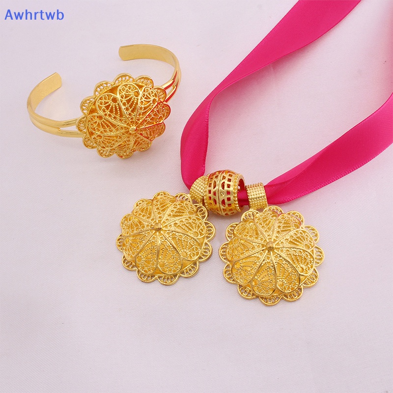 Bộ Trang Sức Màu Vàng Đồng Phong Cách Châu Phi Thời Trang Dành Cho Nữ Mới