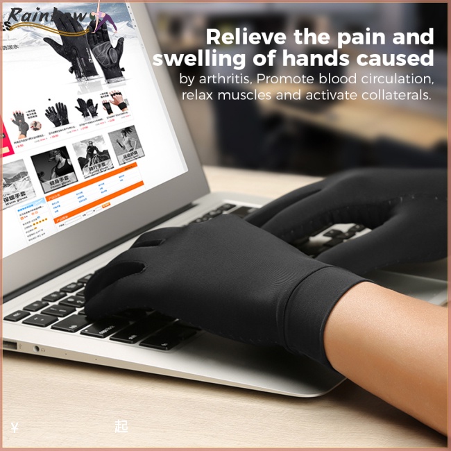 1 Đôi Găng Tay Nén Thoáng Khí Thoải Mái Thân Thiện Với Làn Da Giảm Đau Chống Trượt