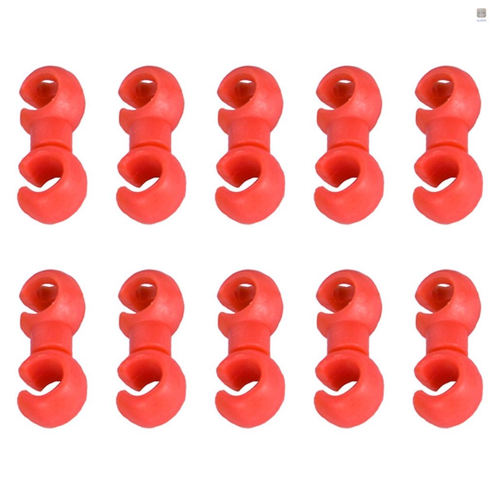 Set 10 Kẹp Giữ Dây Cáp Xe Đạp Leo Núi Tiện Lợi