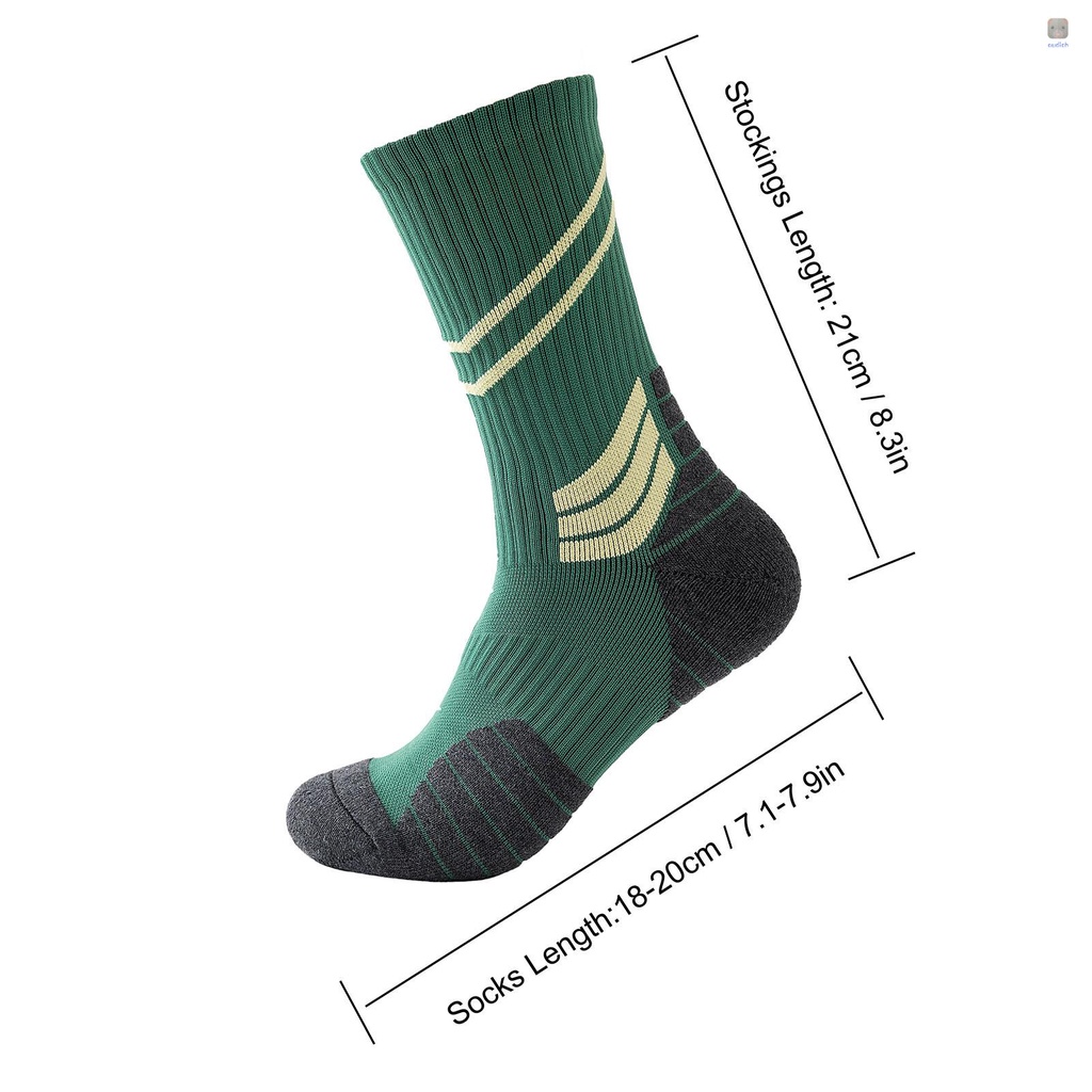 Đôi Vớ Thể Thao Co Giãn Thoáng Khí Chống Trượt Họa Tiết Kẻ Sọc Dành Cho Nam