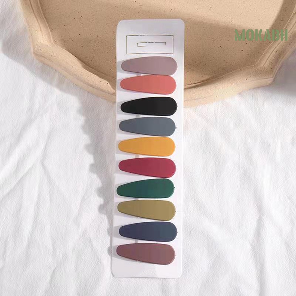 10 Kẹp Tóc Chống Trượt Trọng Lượng Nhẹ Màu Sắc Thời Trang Cho Nữ