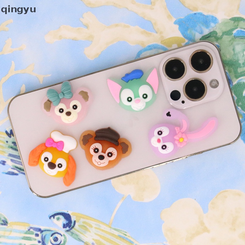 Bộ 5 Miếng Dán PVC Mềm Phản Quang Họa Tiết Hoạt Hình Dùng Trang Trí Điện Thoại DIY