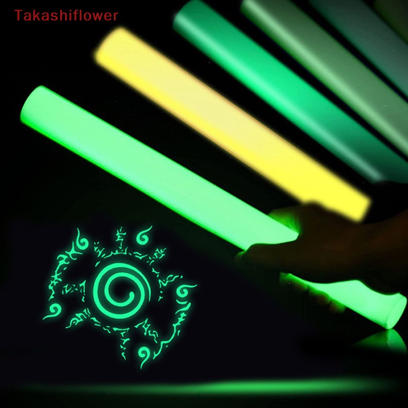 (Takashiflower) Miếng Dán Chuyển Nhiệt HTV Vinyl Phát Sáng Trong Bóng Tối 3D Cho Áo Phông Cricut Cameo 4 Loại Tấm Màu