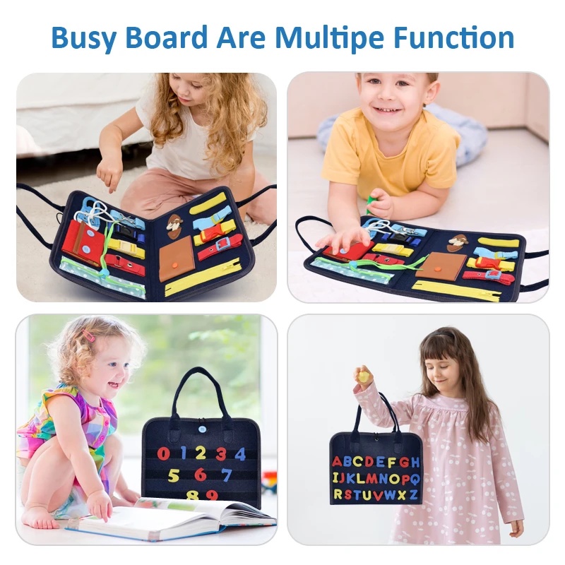 BUSY BOARD MONTESSORI TOYS MONTESSORI CHILDREN TOYS EARLY EDUCATION CLOTHING LEARNING BOARD BUSY BOOK HALLOWEEN CHRISTMAS BIRTHDAY GIFT NEW YEAR'S GIFT