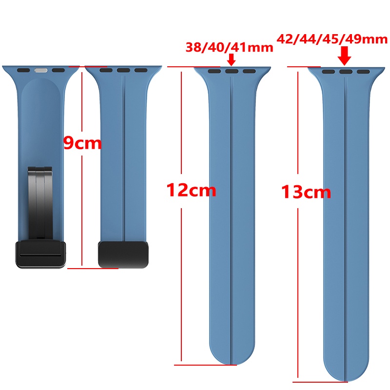 Dây Đeo Khóa Nam Châm Cho Đồng Hồ Thông Minh Apple watch Series 8 7 SE 6 5 4 3 Ultra iwatch 40mm 44mm 41mm 45mm 49mm