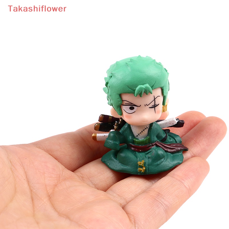 Set 4 Mô Hình Nhân Vật Hoạt Hình pirate king Trang Trí Xe Hơi