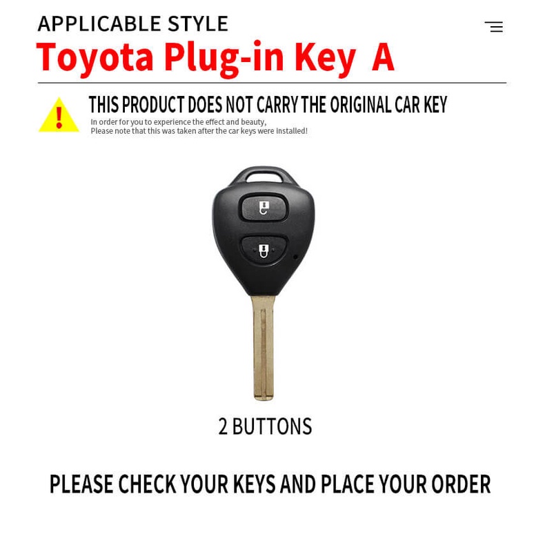 Vỏ Bọc Chìa Khóa Bằng Kim Loại Ba Màu Cho Toyota Innova Corolla Hilux Vitz Vios Rav4 Aqua Camry Highlander