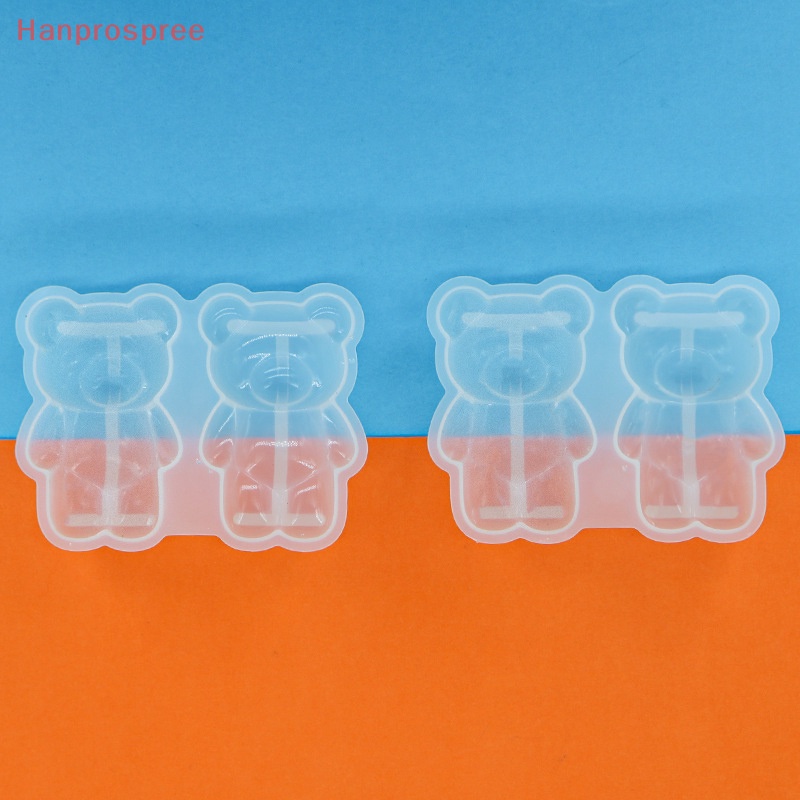 Khuôn Silicone Làm Móc Khóa / Trang Sức Hình Chú Gấu Nhỏ Xinh