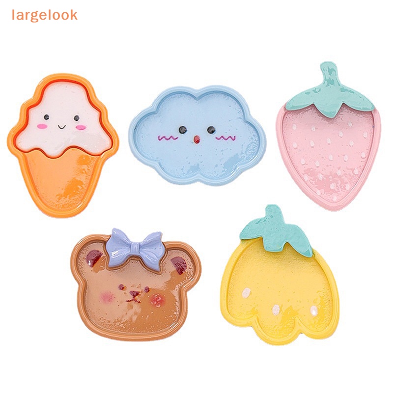 Set 5 Đĩa Đựng Trái Cây / Thức Ăn Tối Mini Cho Nhà Búp Bê