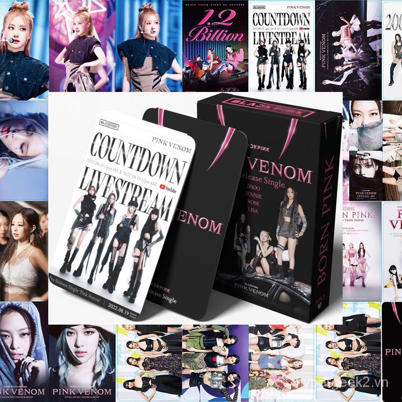 Set 55 Tấm Ảnh Lomo Card Nhóm Nhạc blackpink 7I4S