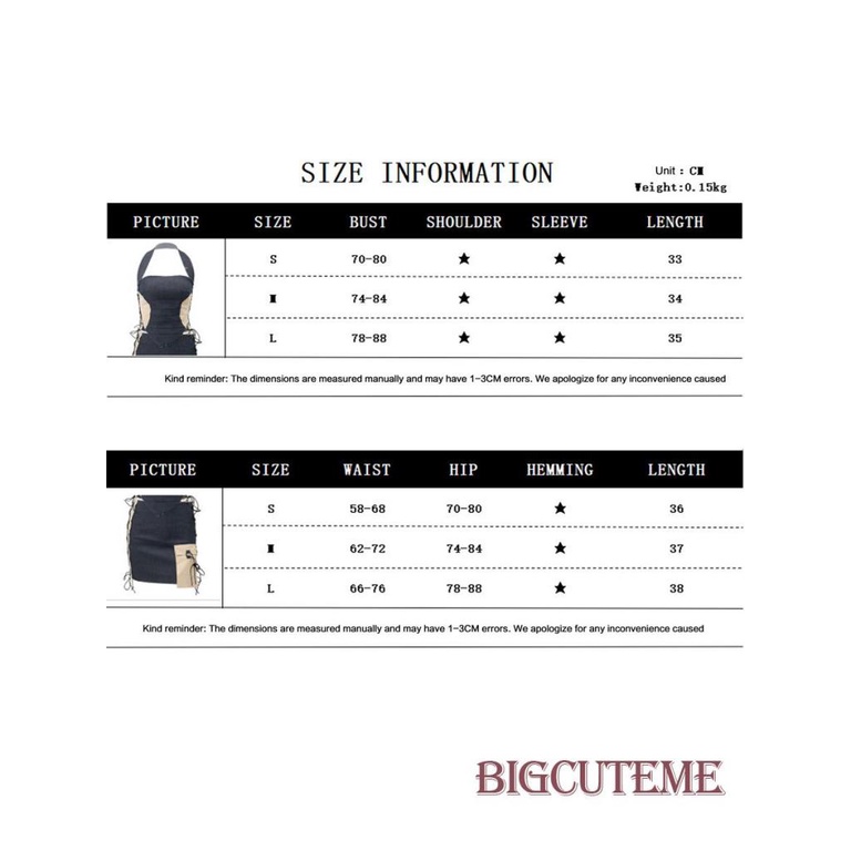 Bộ Áo 2 Dây + Chân Váy Ôm Mini Màu Sắc Tương Phản Thời Trang Mùa Hè Xinh Xắn Cho Nữ