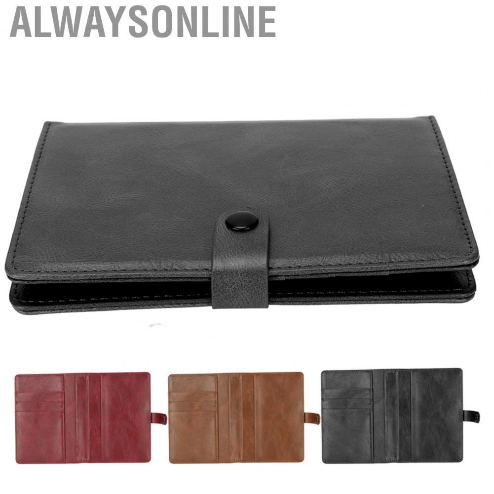 Alwaysonline Passport Holder PU Leather Multifunctional Large  Portable Wallet Cover for Business Trips and Travels hot sale