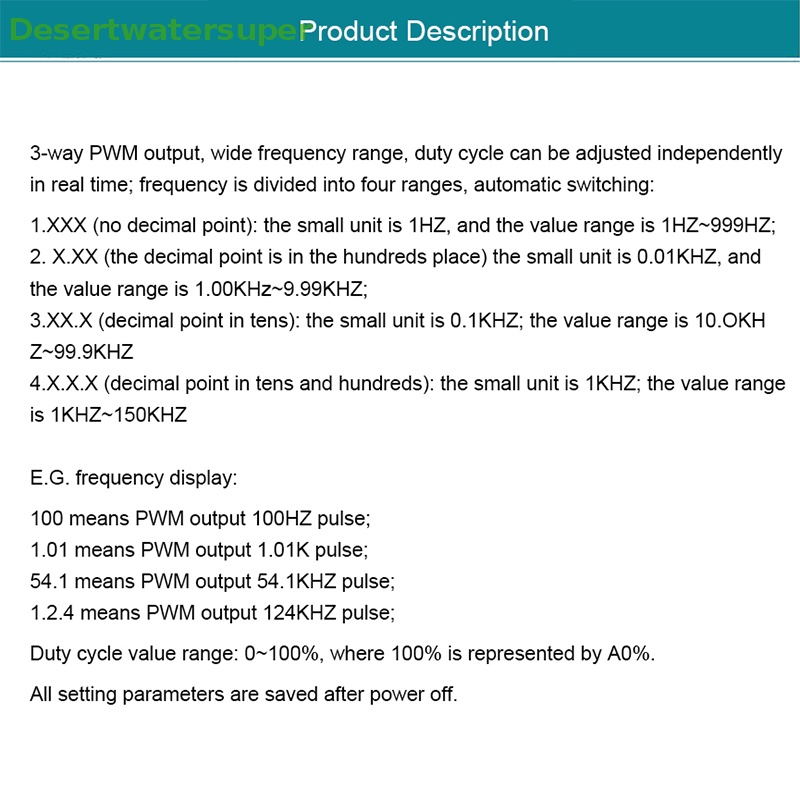 Mô Đun Điều Chỉnh Tần Số Xung PWM 3 Chiều Màn Hình LCD