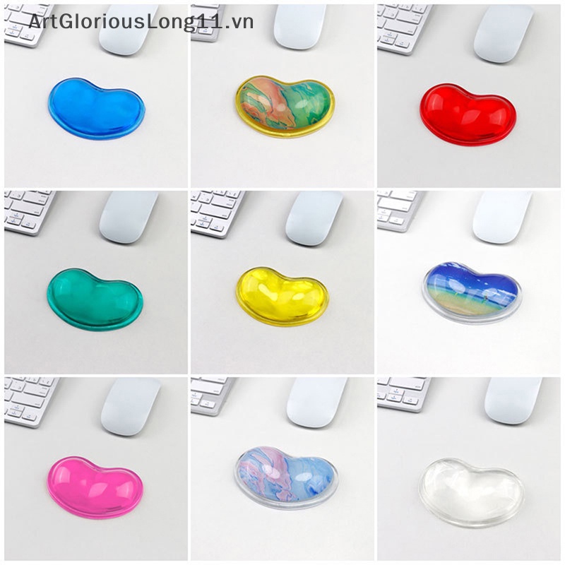 Đệm Kê Cổ Tay Khi Dùng Chuột Máy Tính Bằng gel Artglalorious Chất Lượng Cao Thoải Mái Gợn Sóng