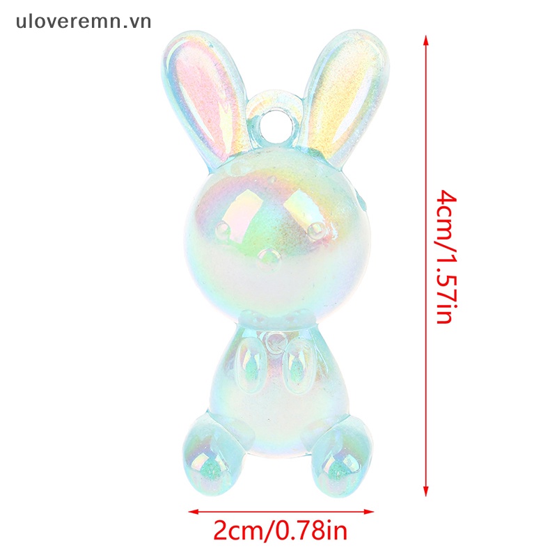 1 Mặt Vòng cổ Hình Thỏ Nhiều Màu Sắc DIY