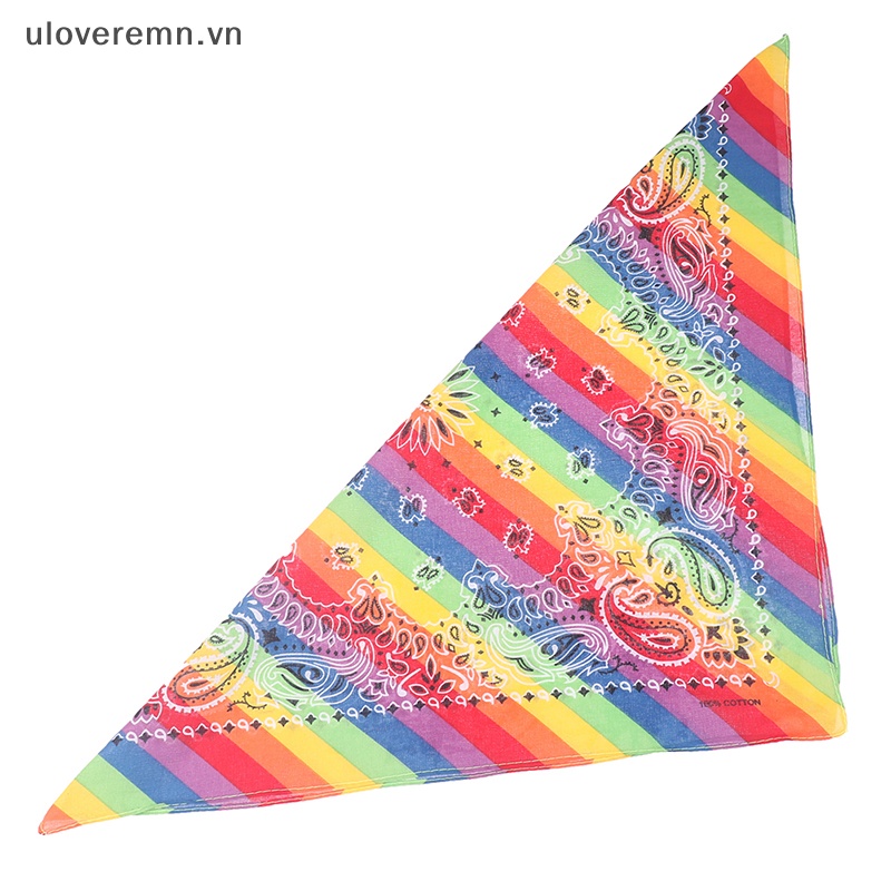 Khăn Choàng Cổ / Cà Vạt Bandana Hình Vuông Chất Liệu Cotton 6 Màu 55cm