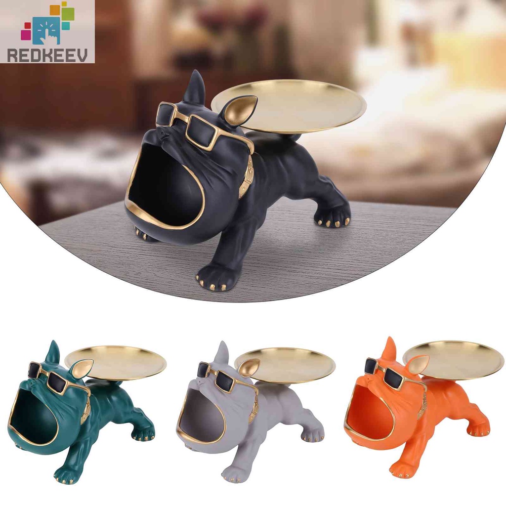 Đồ trang trí Chú Chó Bull Bằng Nhựa Resin Thủ Công Dùng Trang Trí