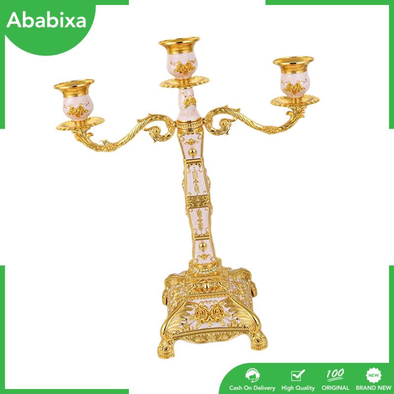 [Ababixa] Giá Đỡ Đèn Cầy Bằng Kim Loại Phong Cách Cổ Điển Trang Trí Bàn Tiệc Kỳ Nghỉ