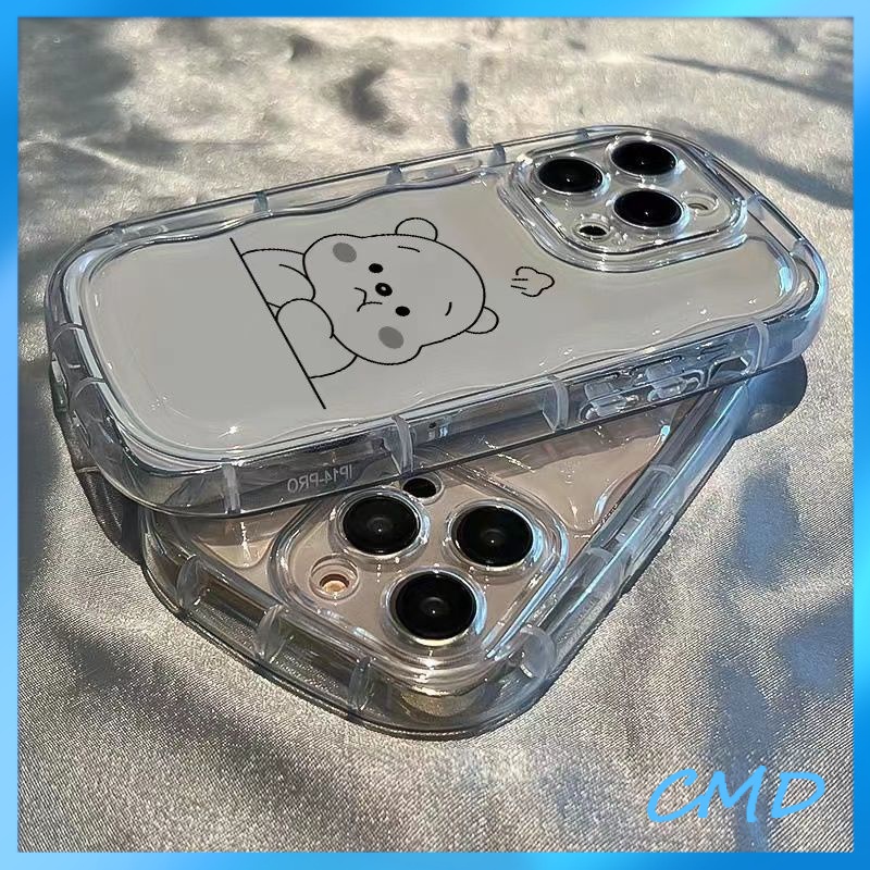 Ốp lưng iphone Điện Thoại Túi khí gấu Pooh hoạt hình chống rơi vỏ điện thoại trong suốt vỏ mềm Cho Iphone 6 / 6S / 6splus / se / 7 / 7plus / 8 / 8plus / X / xs / xsmax / 11 / 12 / 13 / 14 / Plus / Pro / Pro Max-414