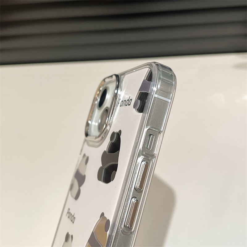 Ốp Điện Thoại Cứng Chống Sốc Tráng Gương Hình Thú Hoạt Hình Cho iPhone 14 13 12 11 Pro Max 14 Plus