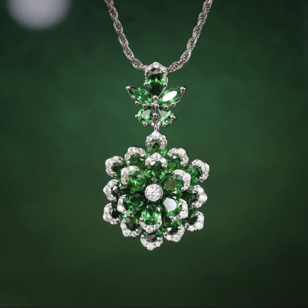 Bộ Dây ChuyềN + Bông Tai HợP Kim ĐíNh Đá Nhiề