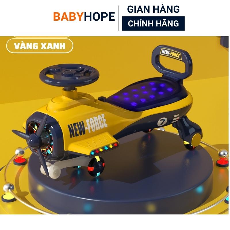 Xe Lắc Máy Bay Phát Nhạc Có Đèn Tựa Lưng Chịu Lực Cao Cho Bé embe.s
