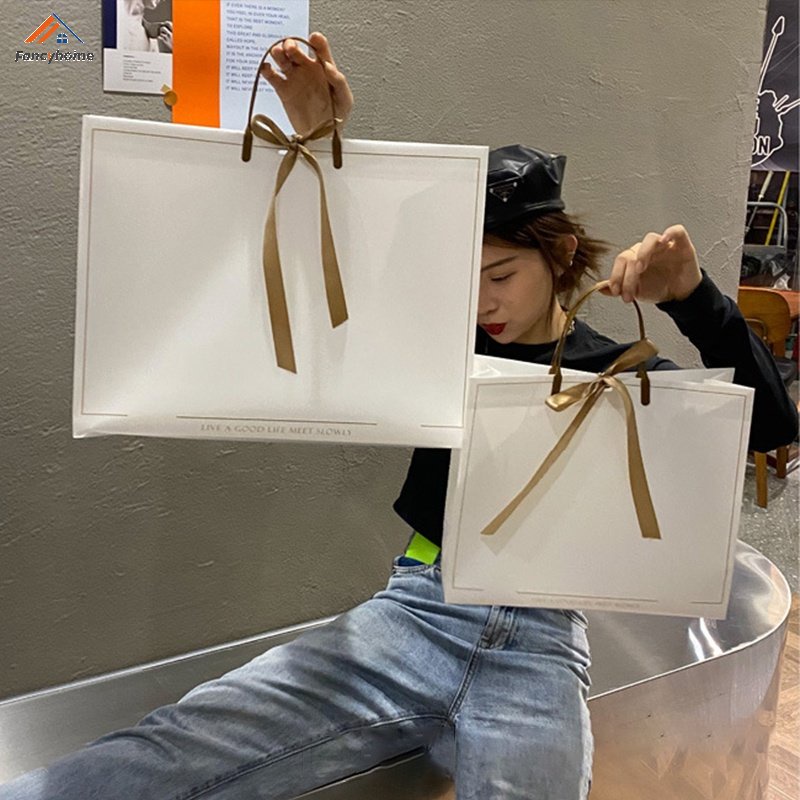 Túi Xách Mua Sắm Bằng Nhựa PVC Chống Nước Sức Chứa Lớn Màu Sắc Đơn Giản