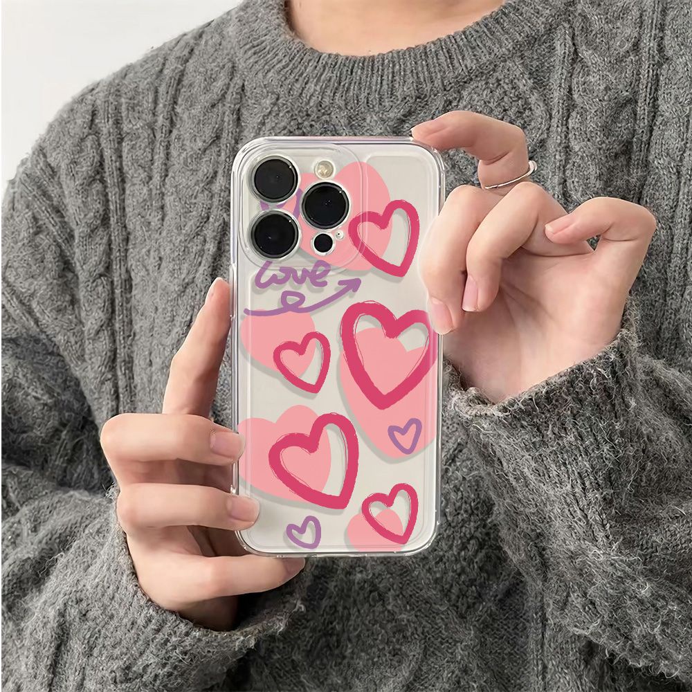 ✅Ốp Điện Thoại Mềm Hình Trái Tim Chống Sốc Cho Iphone12Plus14Pro136In78 Size 11