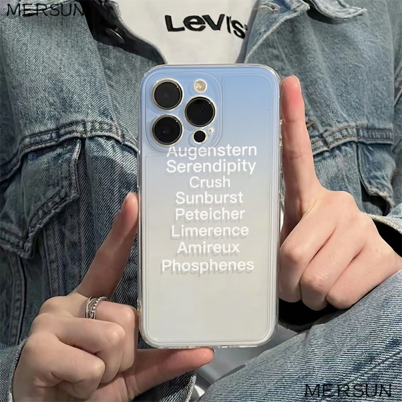 ✅Ốp Điện Thoại Mềm Chống Sốc Màu Gradient Cho Iphone 13iphone1211 Matcha 78plus 14pro 6In MMSC