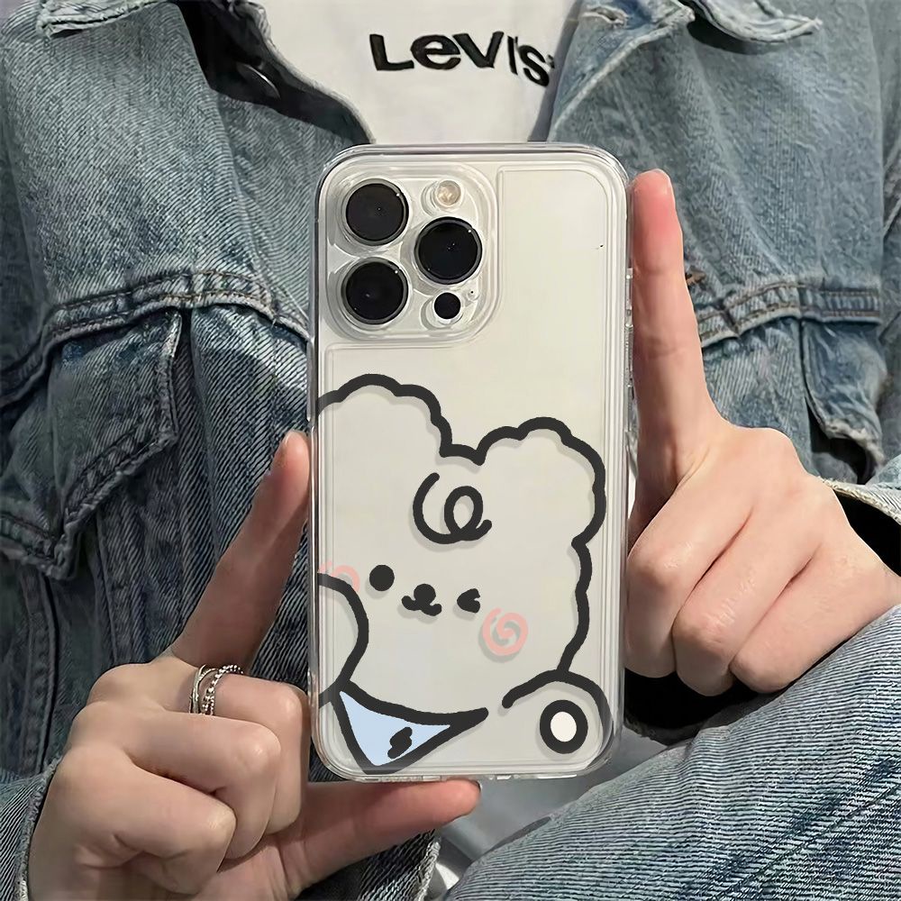 ✅Ốp Điện Thoại Mềm Chống Sốc Họa Tiết Gấu Đơn Giản Lbs Cho Iphone12plus max 1314pro11 786Inch