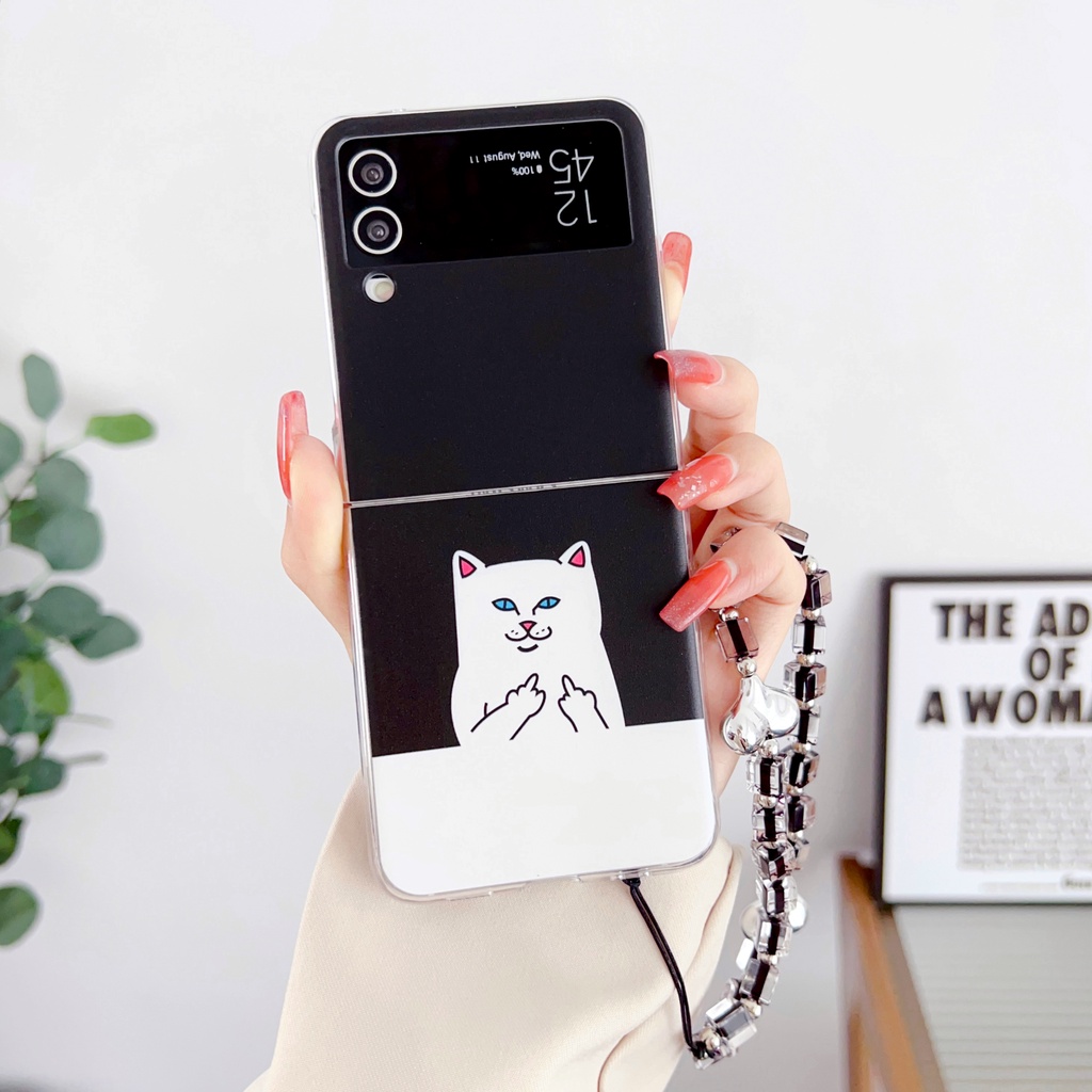 Ốp Lưng Chất Liệu PC Họa Tiết Hoạt Hình Cho Samsung Galaxy Z Flip 4 Z Flip 3 Samsung Z Flip4 Z Flip3