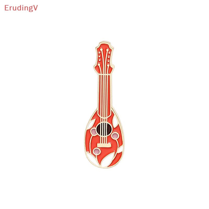 [ErudingV] Ghim Cài Áo Bằng Hợp Kim Tráng Men Đa Năng Hình Đàn Ghita Cổ Điển Sáng Tạo Thời Trang [Mới]