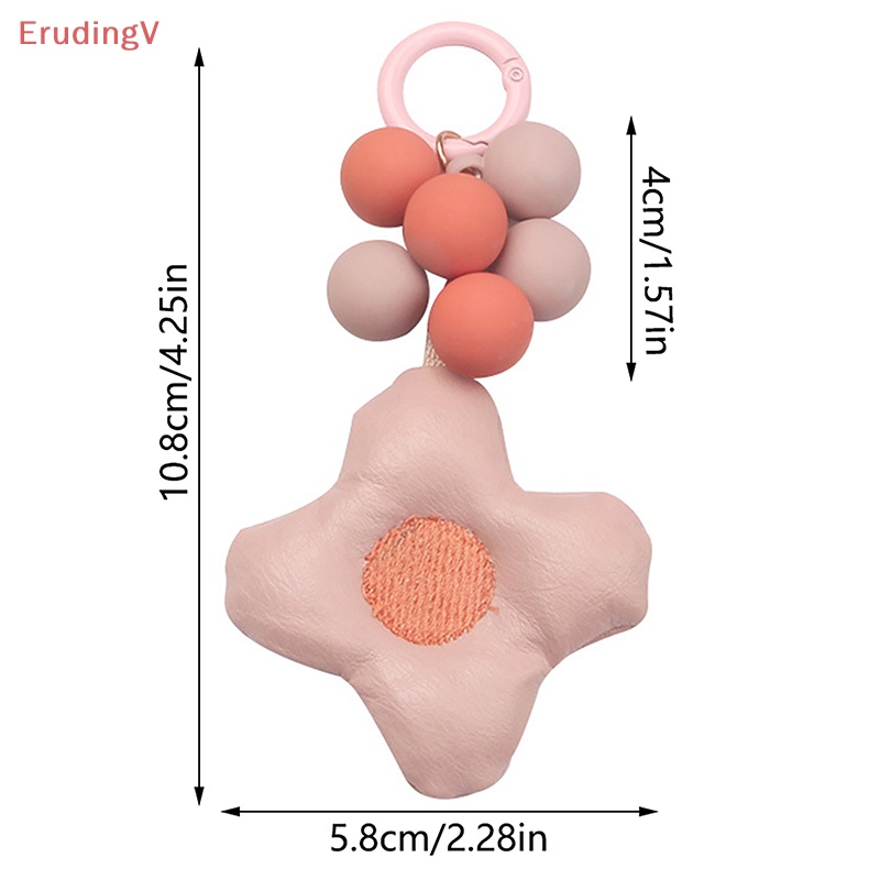 [ErudingV] 1 Móc Khóa Xe Hơi / Túi Xách Họa Tiết Hoa Tinh Tế Thời Trang