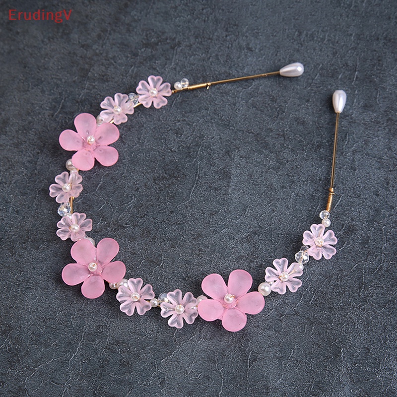 [ErudingV] Băng Đô Hoa Trắng Đính Ngọc Trai Thanh Lịch Thời Trang Cho Cô Dâu Ngày Cưới [Mới]