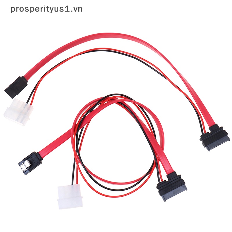 Cáp ChuyểN ĐổI MỏNg SATA prosperityus1] 7 + 6 Pin Cho Laptop SATA DVD CD-RW