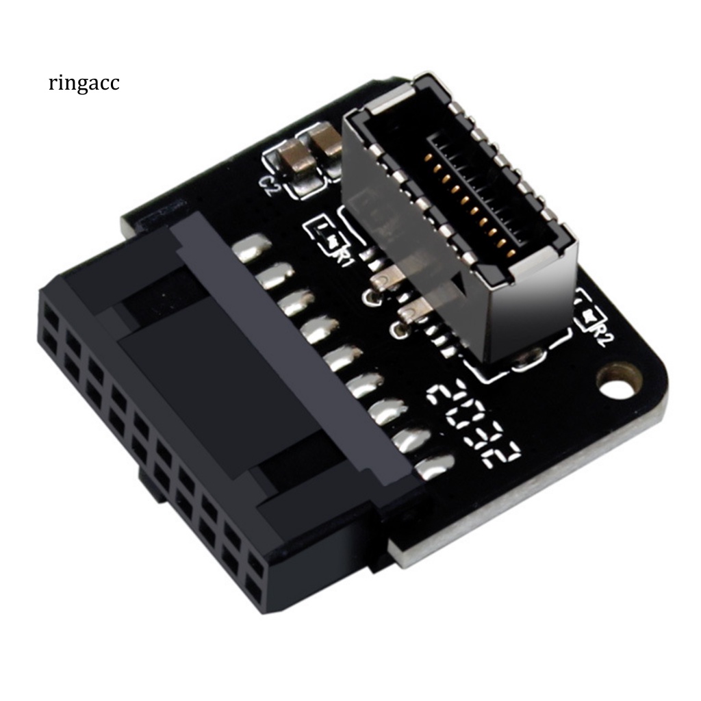 Đầu Chuyển Đổi USB 3.0 19P Sang Type-C 20P 90 Độ Chuyên Dụng Cho Máy Tính Thẻ