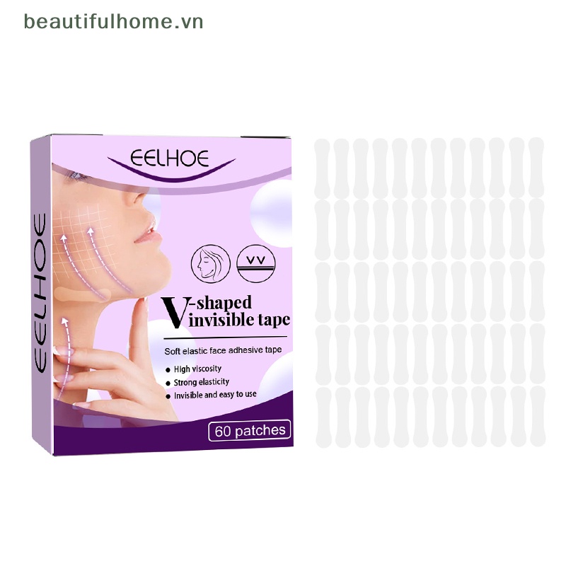 Bộ 60 Miếng Dán Tạo Khuôn Mặt Chữ V Vô Hình