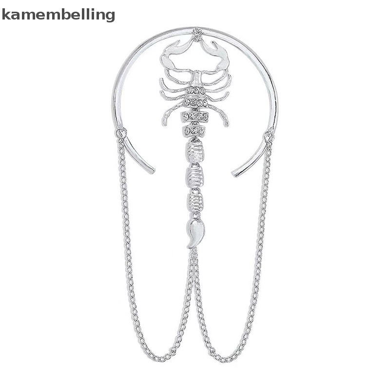 Kamembelling Vòng Đeo Tay Hình Bọ Cạp Đính Đá Phong Cách Retro Cho Nữ