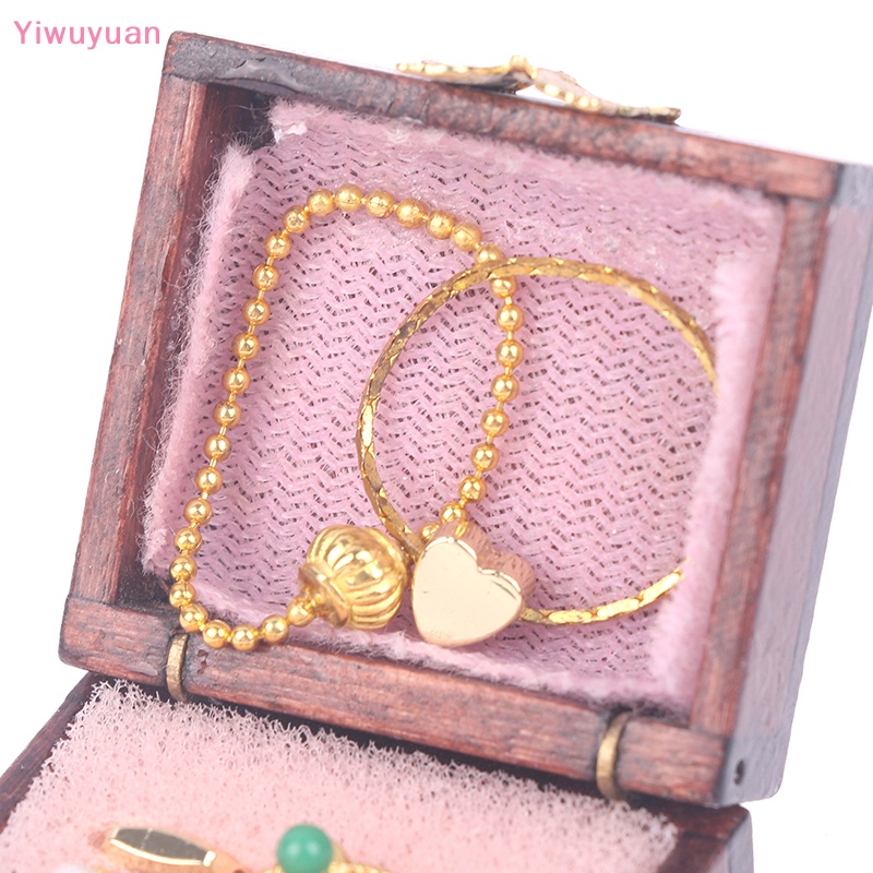 1 Bộ Hộp Trang Sức Mini Cho Nhà Búp Bê