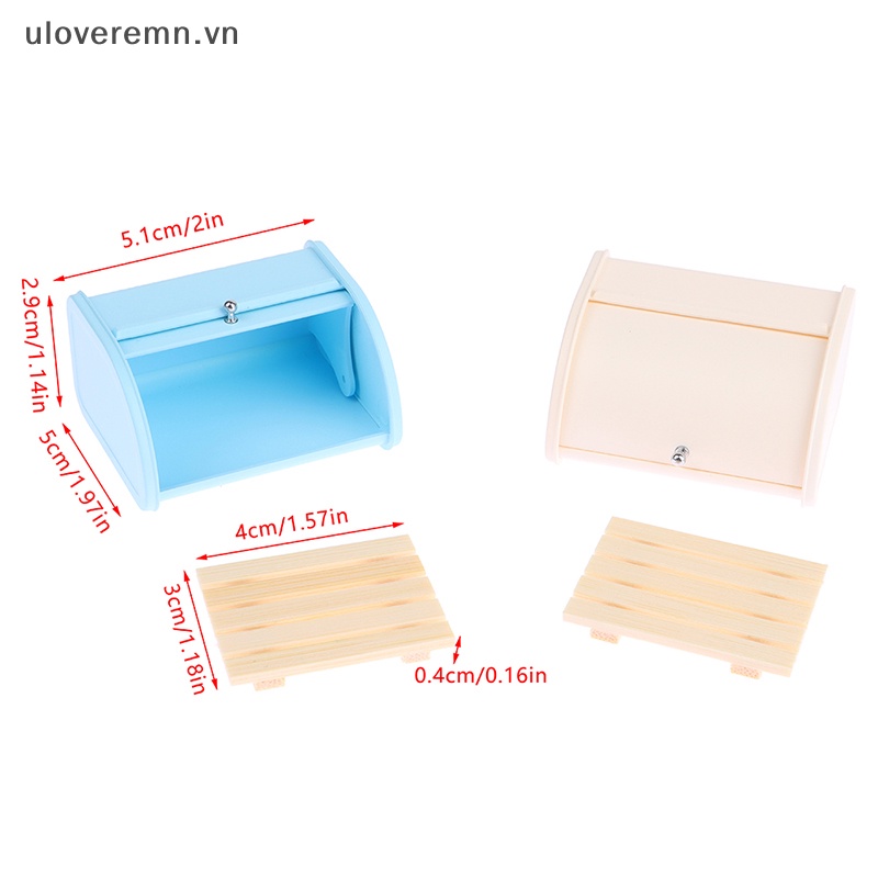 Mô Hình Hộp Bánh Mì Nướng Trang Trí Nhà Búp Bê Tỉ Lệ 1: 6