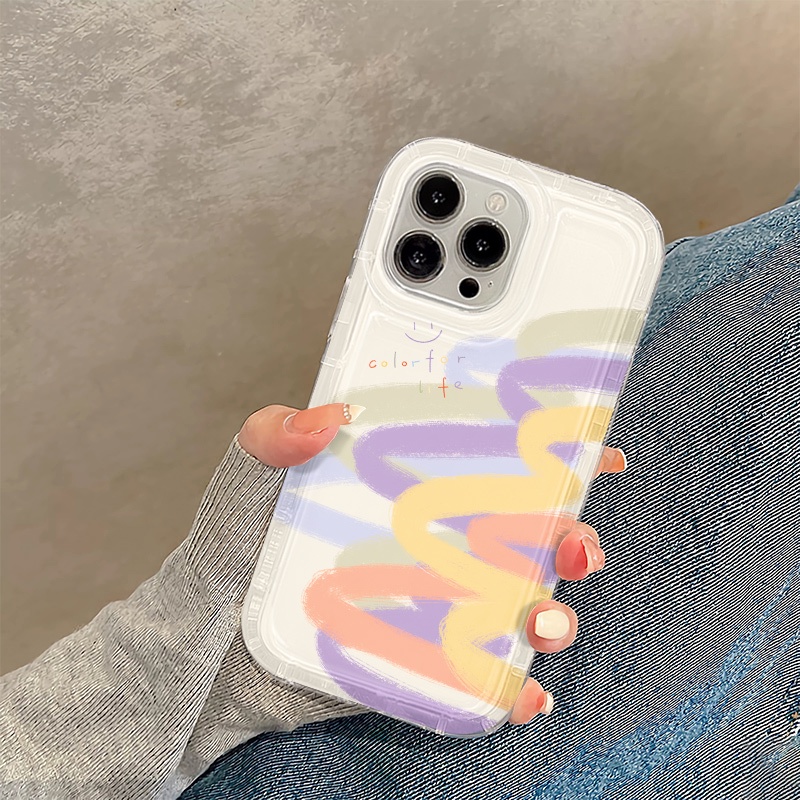 Ốp Điện Thoại TPU Dẻo Họa Tiết Graffiti Nhiều Màu Thời Trang Cho IPhone 14 13 11 12 Pro XS Max X XR 7 + 8 Plus