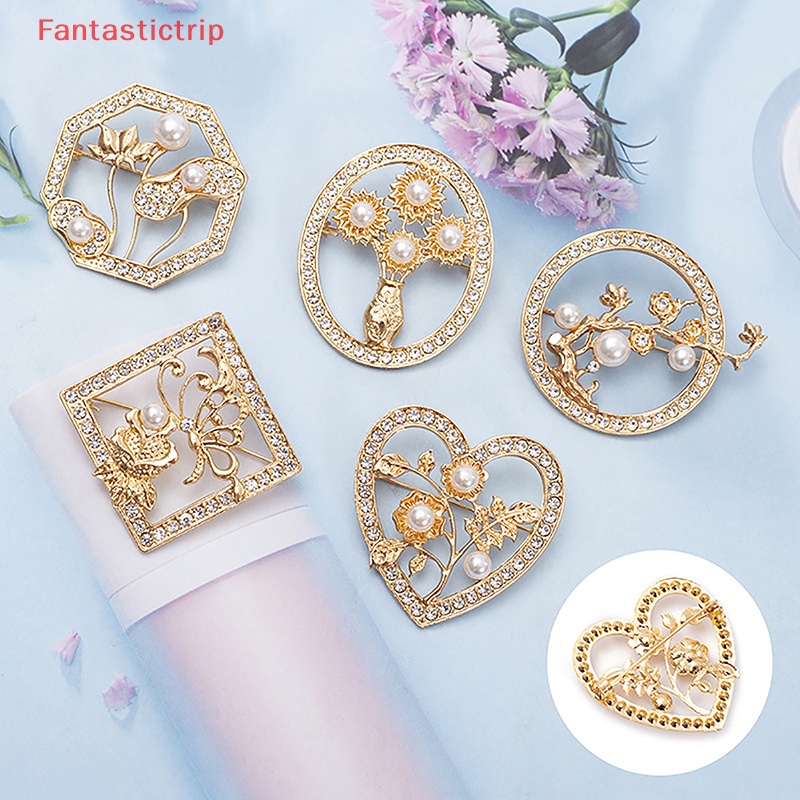 Ghim Cài Áo Hình Hoa Đính Ngọc Trai Nhân Tạo Thời Trang Cho Nữ