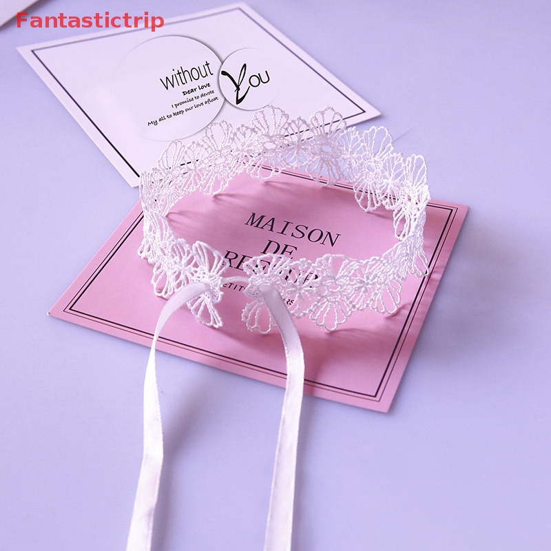 [Fantastictrip] Vòng Cổ Choker Ren Dễ Điều Chỉnh Phong Cách Gothic Ngọt Ngào Đáng Yêu Có Thể Tháo Rời Trang Sức Tiệc Cosplay Cho Nữ