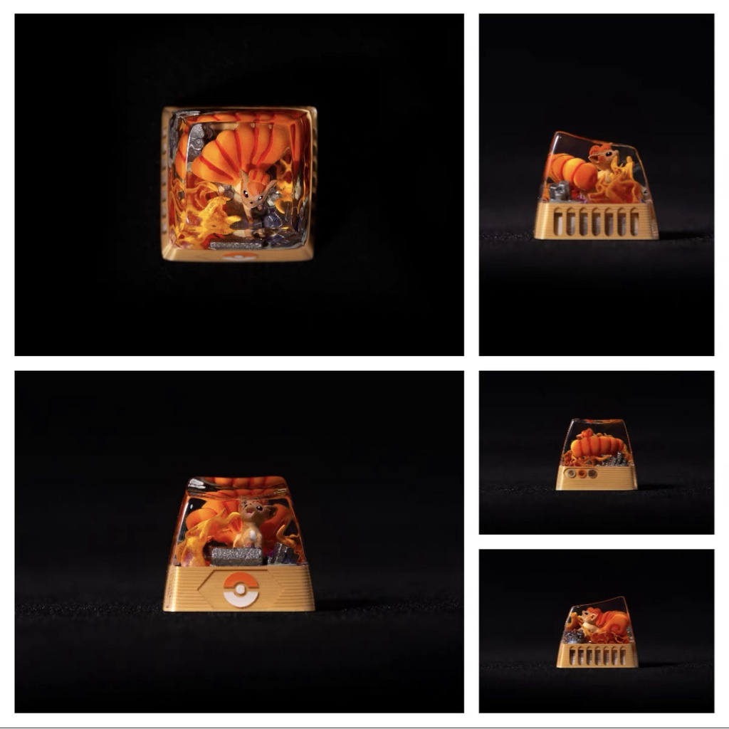 Bàn Phím Cơ Gaming Artisan Pokemon Bằng Nhựa Resin Tùy Chỉnh Cá Tính