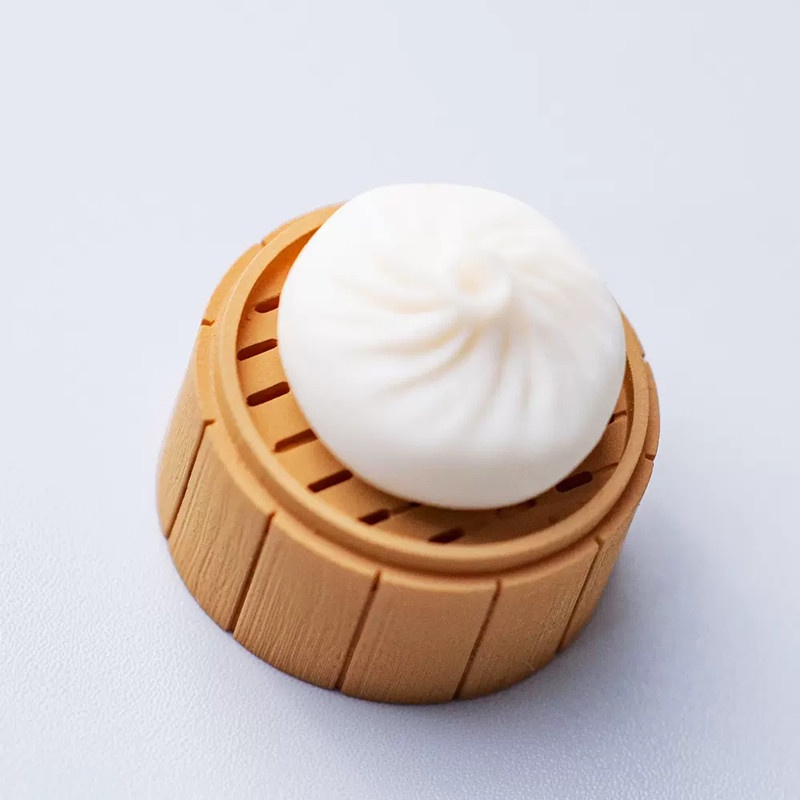 Bàn Phím Cơ Thiết Kế Bánh Bao Hơi Nước Từ Tính Cá Nhân Hóa