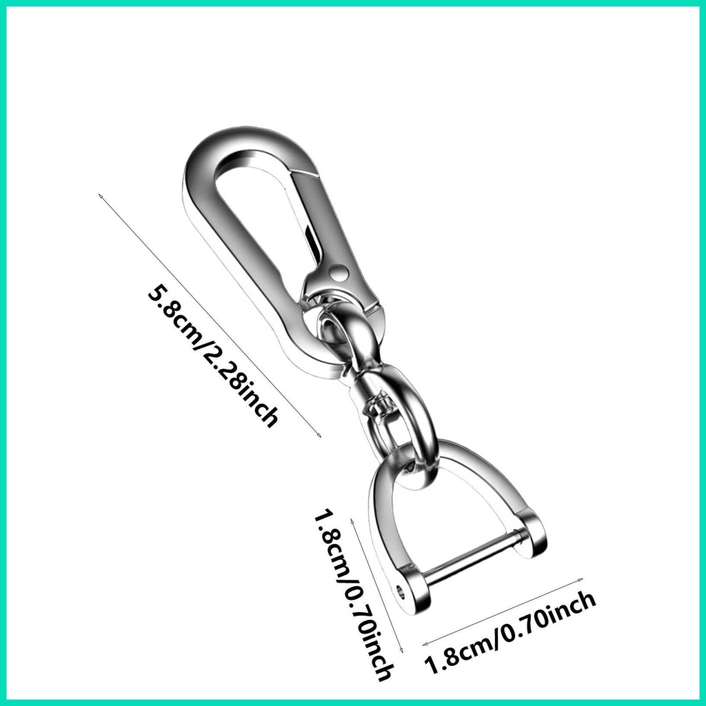 Móc Khóa Hình Móng Ngựa Bằng Thép Không Gỉ Tháo Gỡ Nhanh Chống Thất Lạc