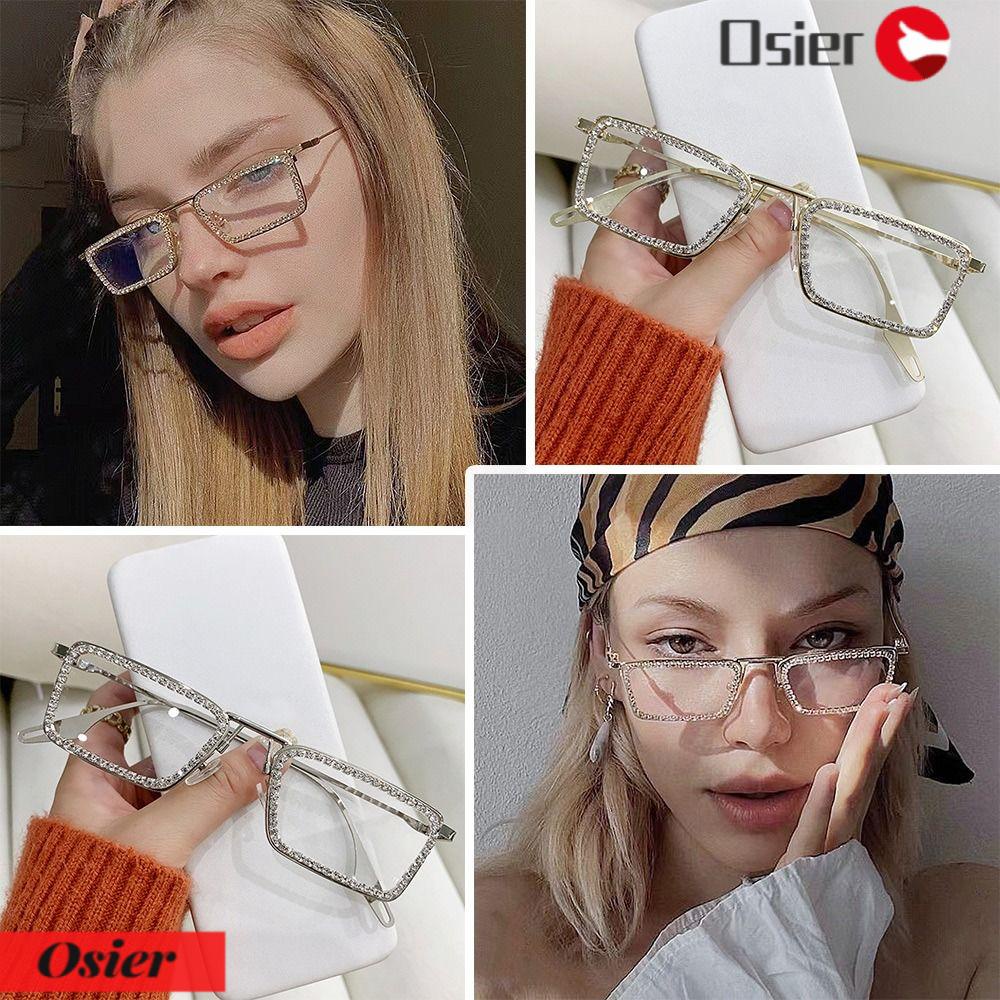 OSIER1 Kính Mát Gọng Vuông Đính Đá Thời Trang Cho Nam
