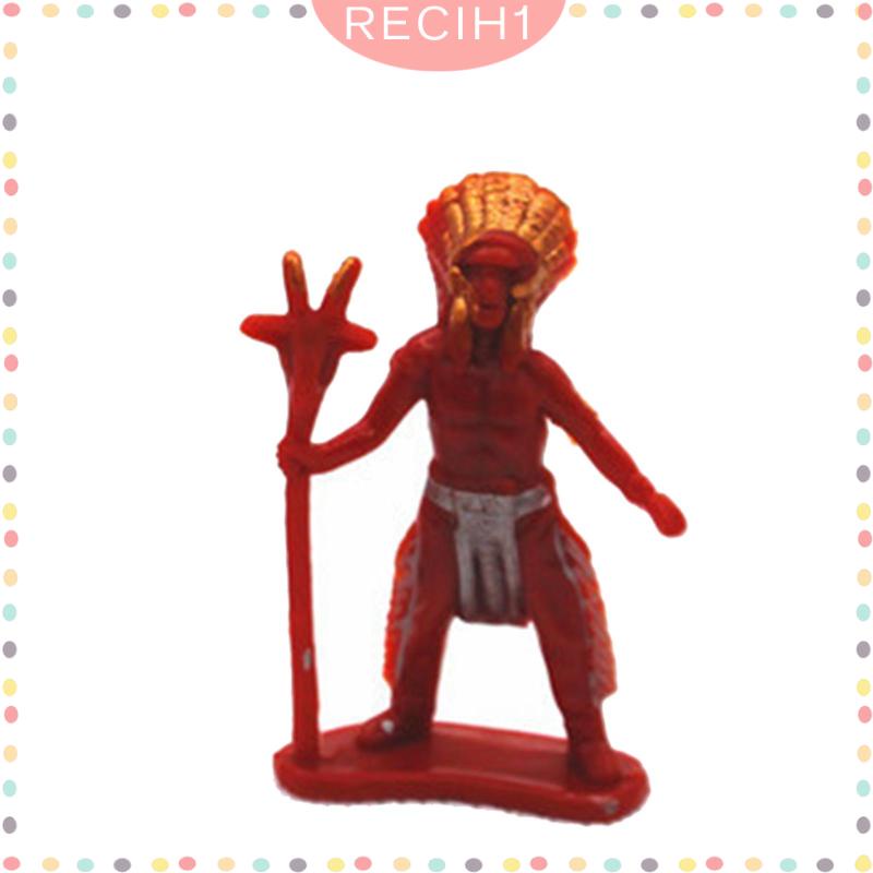 Bộ 4 Mô Hình Cao Bồi Dùng Trang Trí Tiểu Cảnh